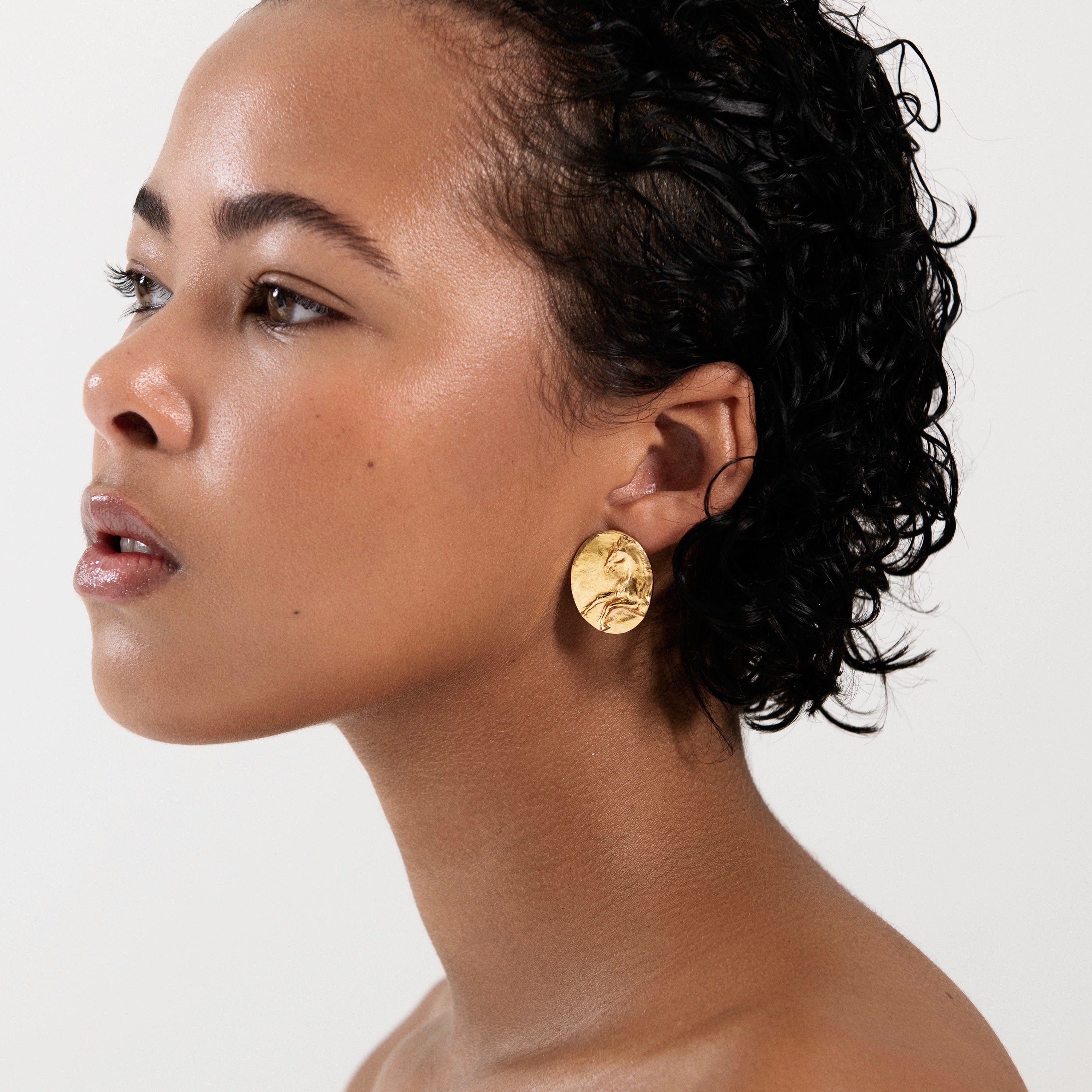 Equestrian Earring - Gold Vermeil