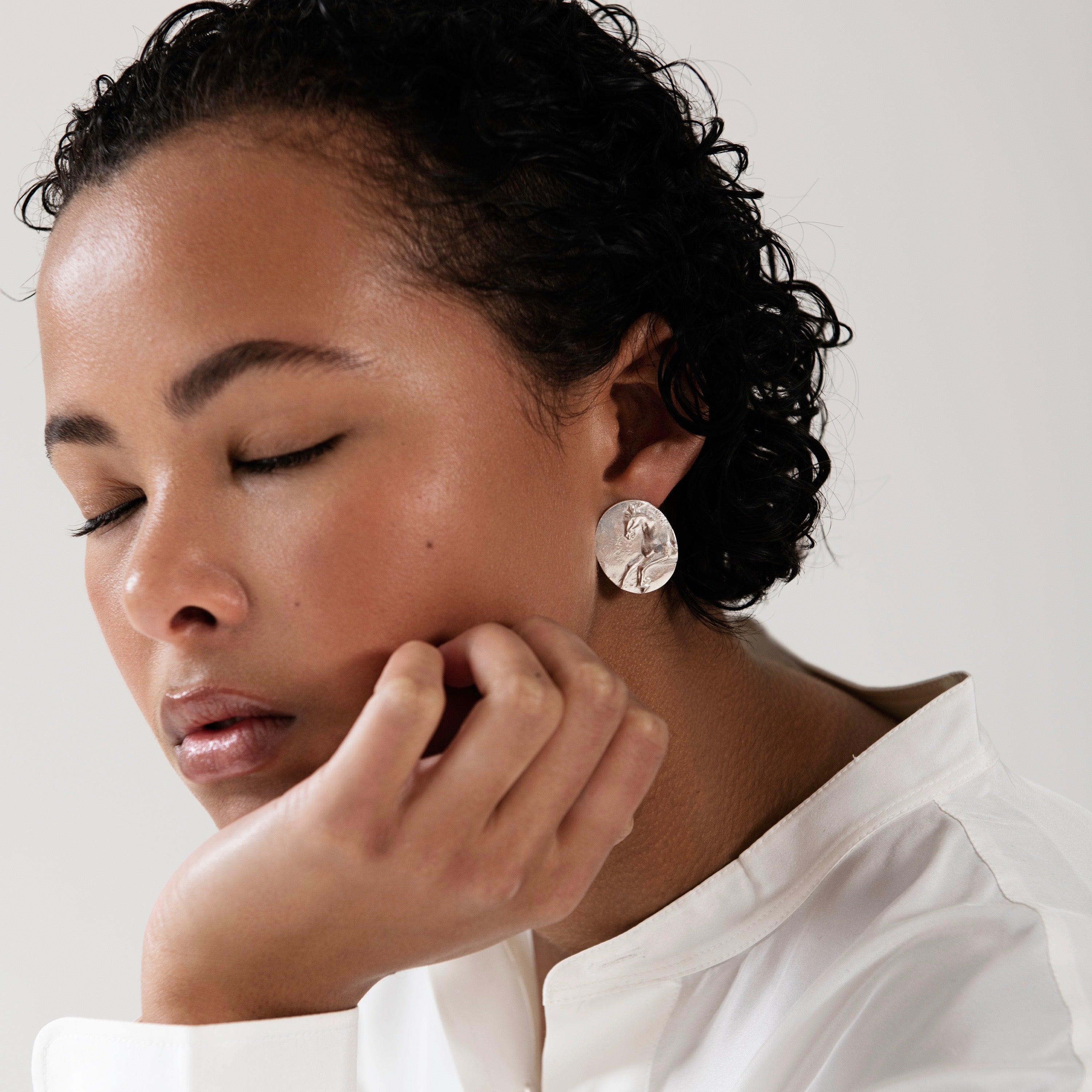 Equestrian Earring - Silver