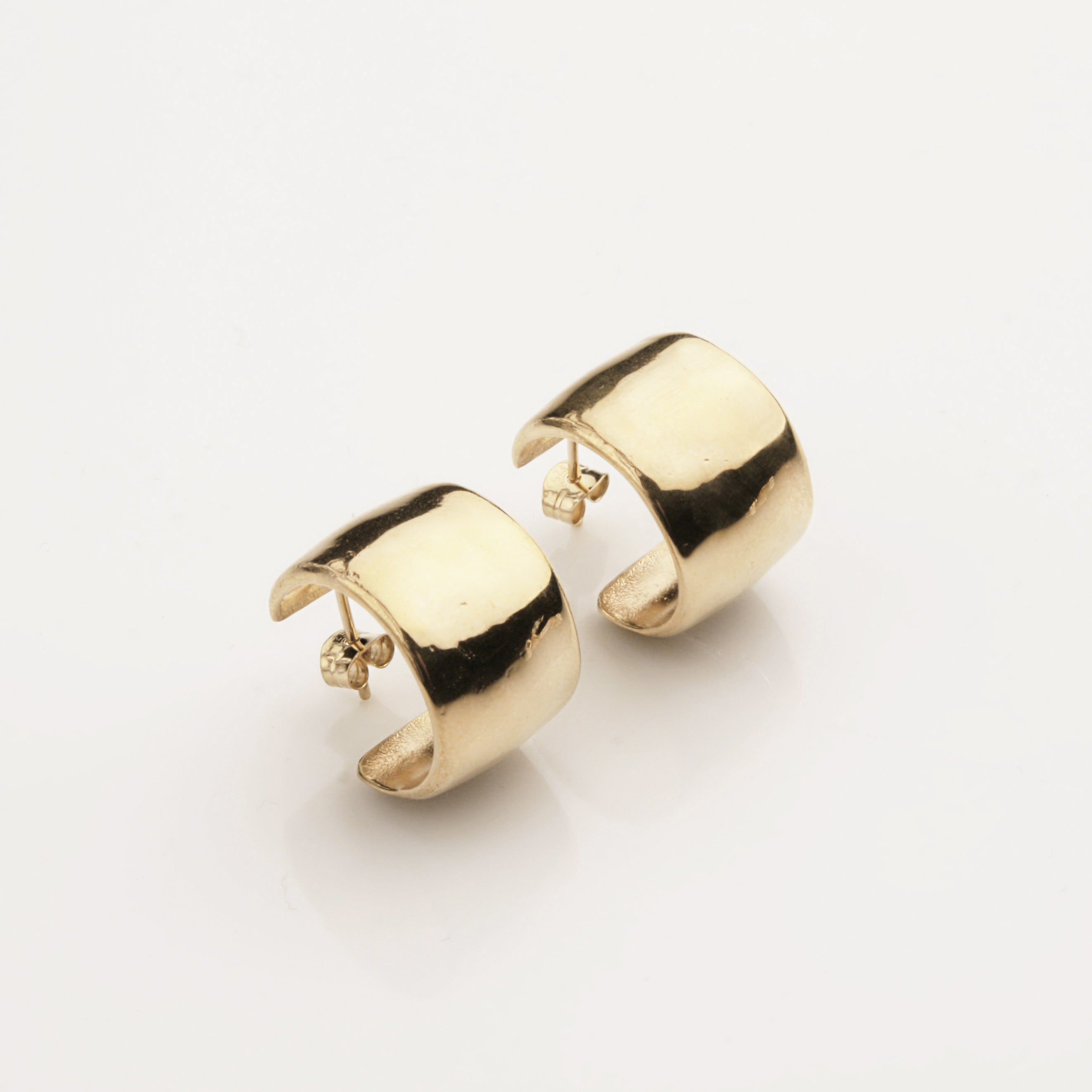 1.2 Wide Hoops - Gold Vermeil