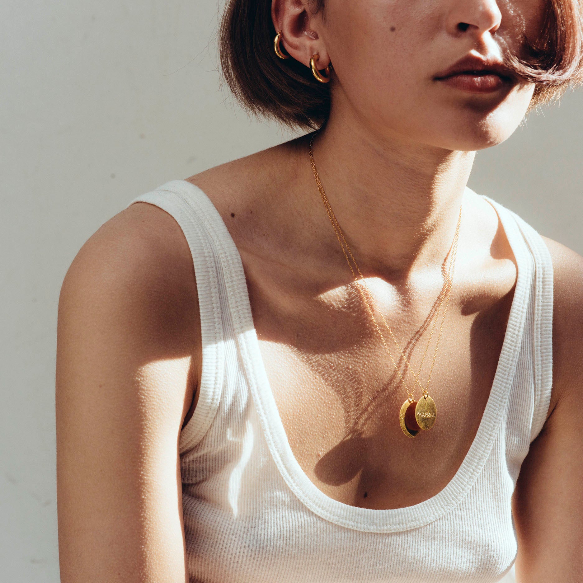 1.8 Thick Hoops - Gold Vermeil