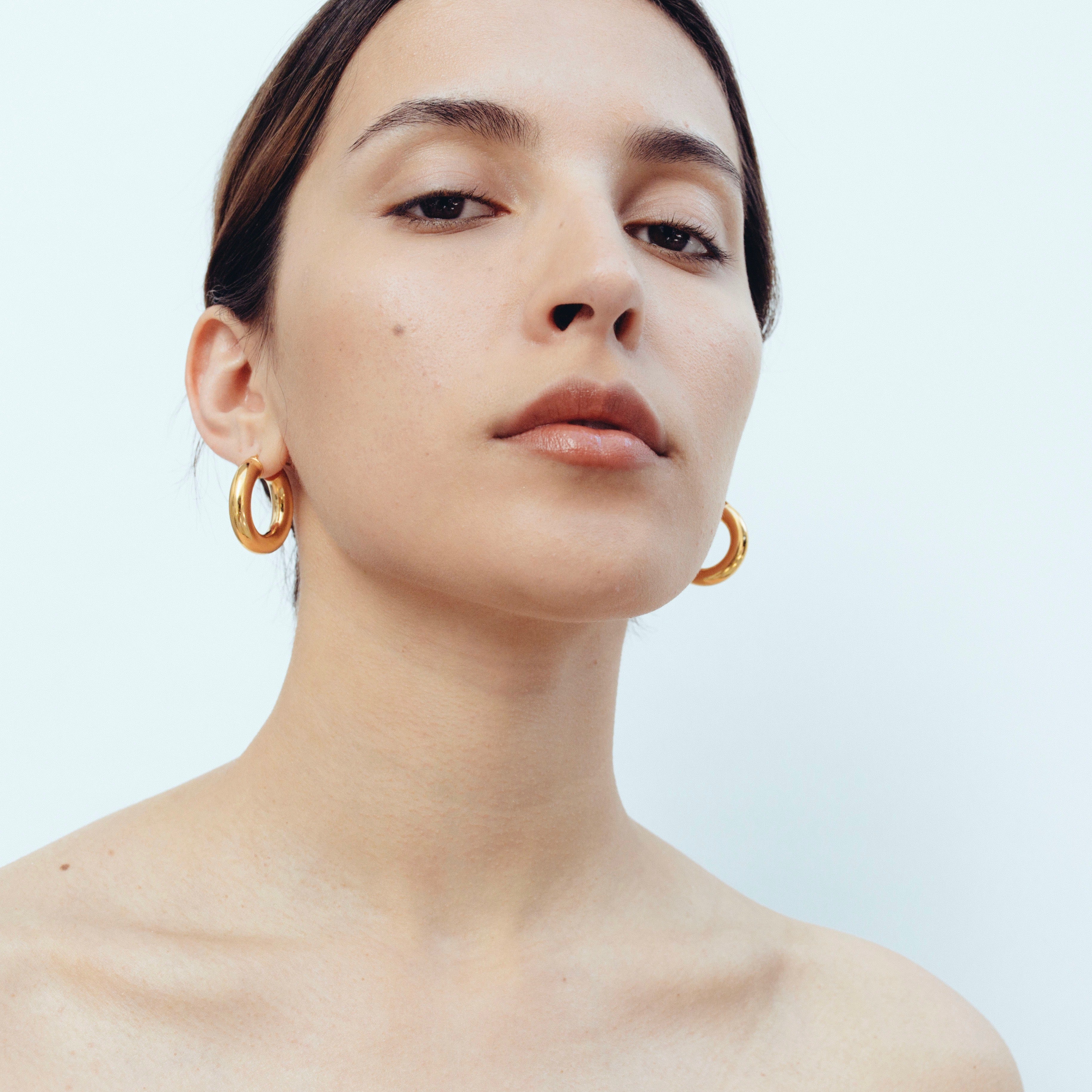 2.8 Thick Hoops - Gold Vermeil