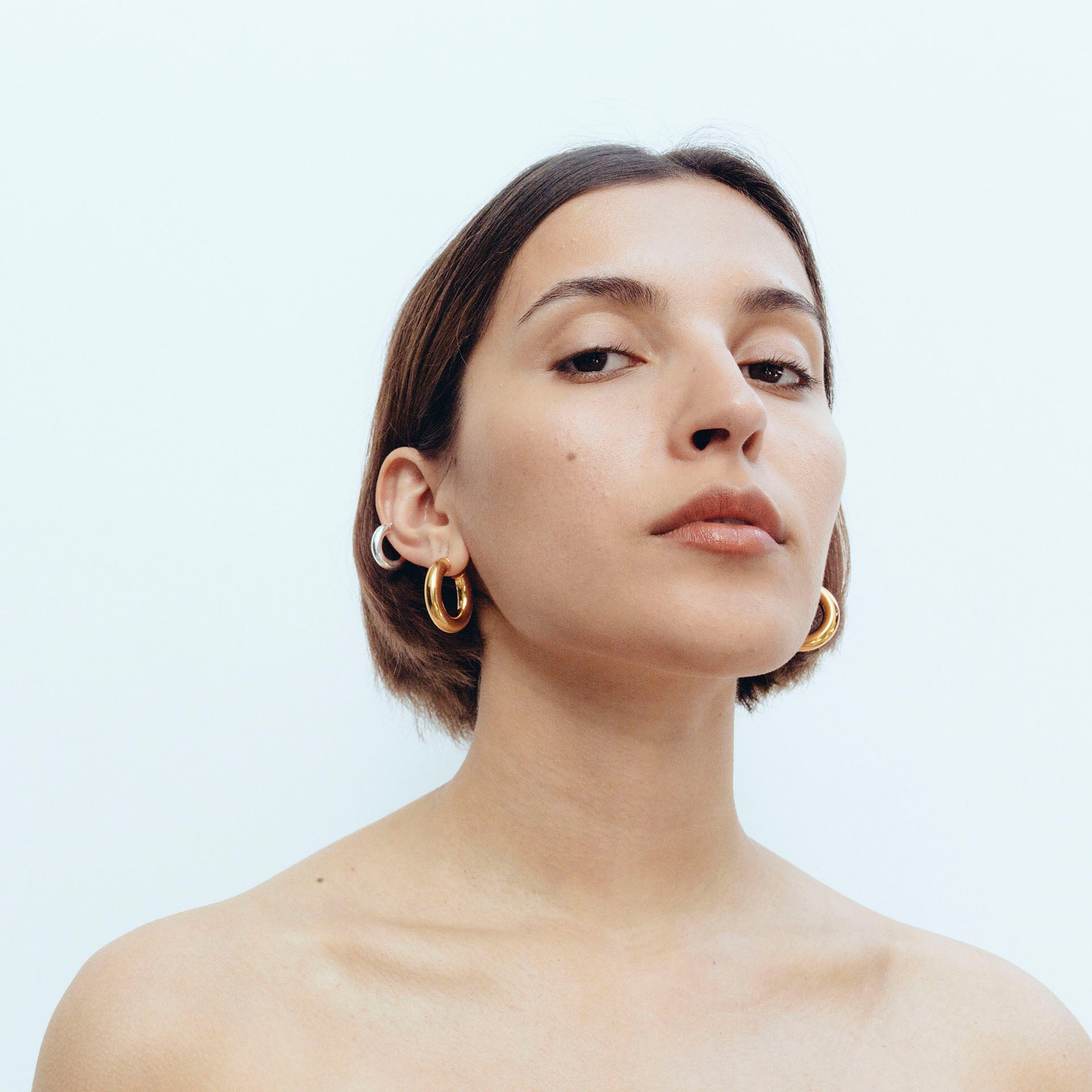 1.8 Thick Hoops - Silver