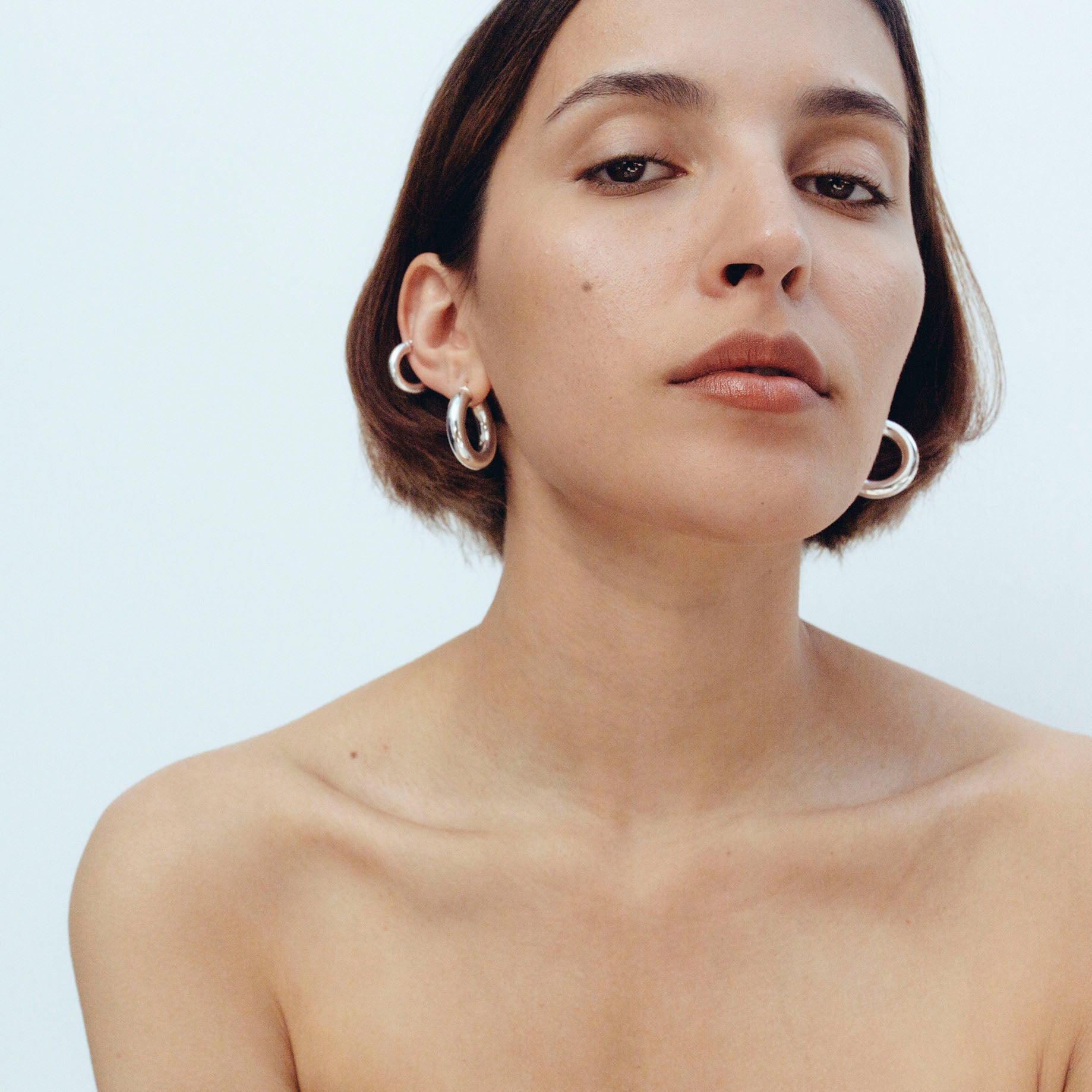 2.8 Thick Hoops - Silver