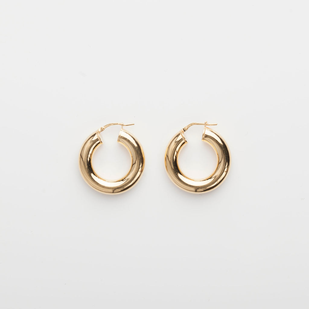 2.8 Thick Hoops - Gold Vermeil