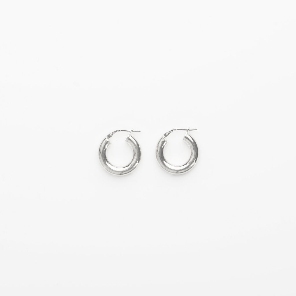 1.8 Thick Hoops - Silver